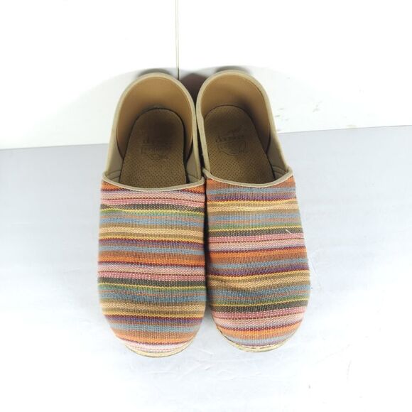 Dansko Women's EU41 US10-10,5 Multicolor Vegan Jute Woven Espadrille Clogs Shoes - Picture 4 of 15